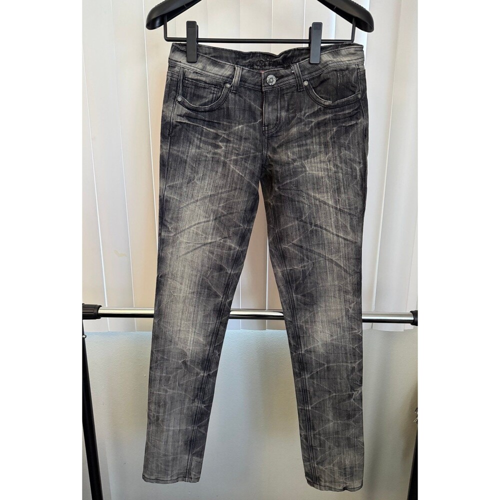 Almost Famous Black / Gray Washed Juniors /Teens Jeans Size 7